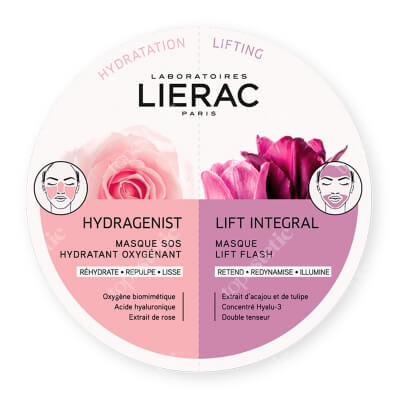 Lierac Lift Integral & Hydragenist DuoMask Maseczka liftingująco - rewitalizująca 2 szt