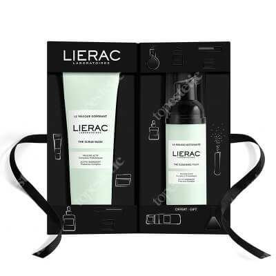 Lierac Make Up Removal And Clean Set ZESTAW Maska peelingująca 75 ml + Pianka oczyszczająca 50 ml