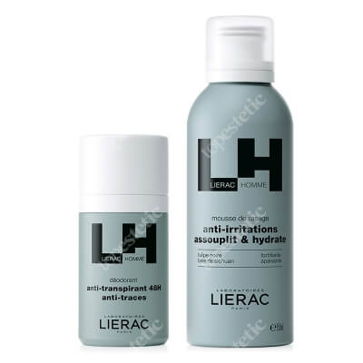 Lierac Men Set ZESTAW Pianka do golenia 150 ml + Antyperspirant 50 ml