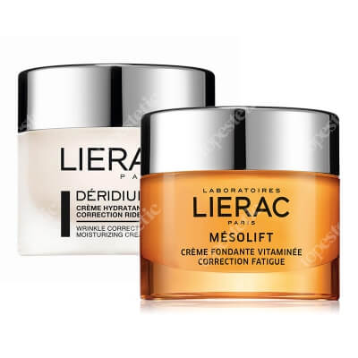 Lierac Mesolift Cream + Deridium Wrinkle Correction ZESTAW Krem korygujący objawy zmęczenia 50 ml + Krem nawilżający 50 ml