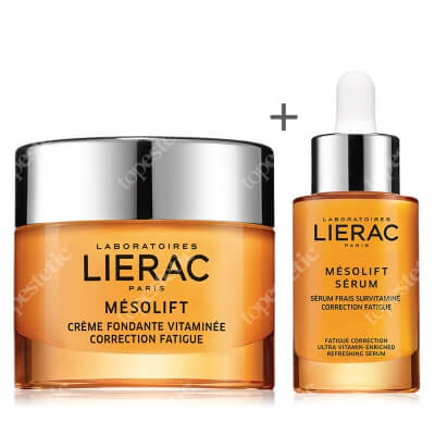 Lierac Mesolift Cream + Mesolift Serum ZESTAW Krem korygujący objawy zmęczenia 50 ml + Serum witaminowe, korygujące objawy zmęczenia 30 ml