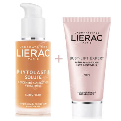 Lierac Firming Body Set ZESTAW Koncentrat korygujący rozstępy 75 ml + Krem do biustu 75 ml
