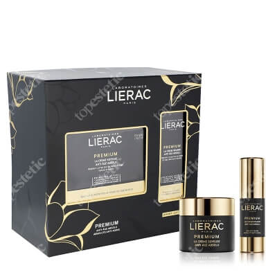 Lierac Premium Cream Soyeuse + Premium Eye Cream ZESTAW Krem jedwabisty 50 ml + Krem pod oczy 15 ml