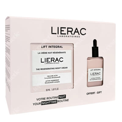 Lierac Regenerating Night Set ZESTAW Regenerujący krem na noc 50 ml + Serum napinające 15 ml