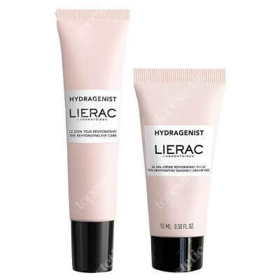 Lierac Rehydrating Set ZESTAW Nawilżająca pielęgnacja okolic oczu 15 ml + Krem-żel rozświetlający 15 ml