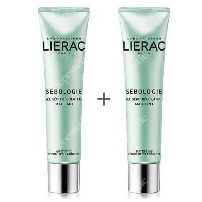Lierac Sebologie Gel Duo Set ZESTAW 2x Matujący żel regulujący wydzielanie sebum 40 ml