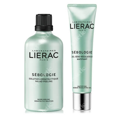 Lierac Sebologie Set ZESTAW Roztwór keratolityczny 100 ml + Matujący żel regulujący wydzielanie sebum 40 ml