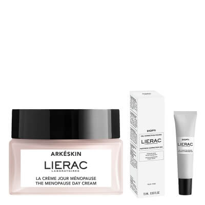 Lierac The Menopause Skin Care ZESTAW Krem na dzień w okresie menopauzy 50 ml + Żel pod oczy 15 ml
