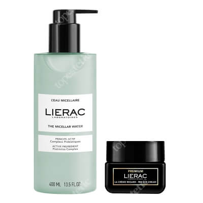 Lierac The Micellar Water + The Eye Cream ZESTAW Woda micelarna 400 ml + Krem pod oczy 20 ml