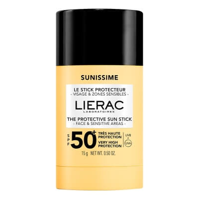 Lierac The Protective Sun Stick SPF 50+ Face And Sensitive Areas Sztyft ochronny SPF 50+ do wrażliwej skóry 15 g