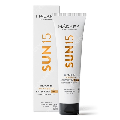 Madara Beach BB Shimmering Sunscreen SPF 15 Rozświetlający krem BB do ciała 100 ml