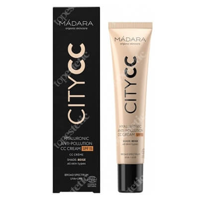 Madara City CC SPF 15 Krem CC z kwasem hialuronowym (kolor Beige) 40 ml