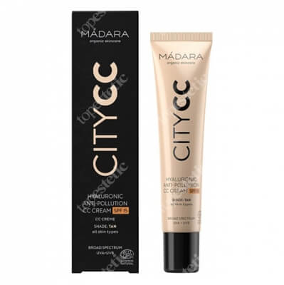 Madara City CC SPF 15 Krem CC z kwasem hialuronowym (kolor Tan) 40 ml