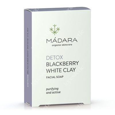 Madara Detox Blackberry White Clay Soap Oczyszczające mydło do mycia twarzy - Jeżyny i biała glinka 70 g