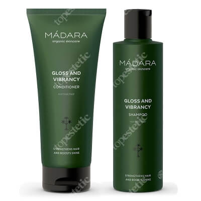 Madara Gloss and Vibrancy Set ZESTAW Odżywka blask i sprężystość 200 ml + Szampon blask i sprężystość 250 ml