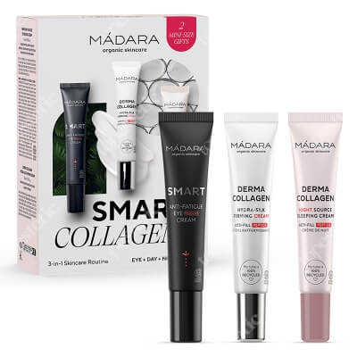 Madara Smart Collagen 3w1 ZESTAW Krem pod oczy 15 ml + Krem ujędrniający 15 ml + Krem na noc 15 ml