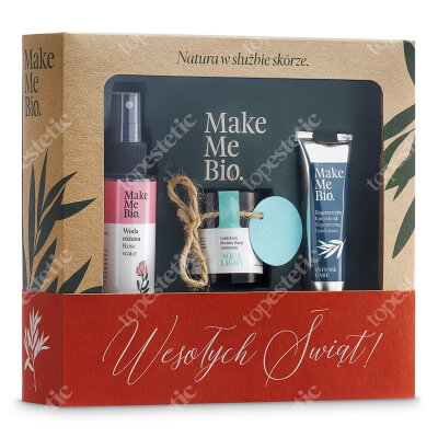 Make Me Bio Aqua Light 2019 ZESTAW Hydrolat z róży damasceńskiej 100 ml + Lekki krem dla skóry tłustej i mieszanej 60 ml + Regeneracyjny krem do rąk 30 ml