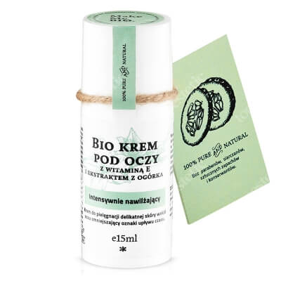 Make Me Bio Bio Krem Pod Oczy Intensywnie Nawilżający Z witaminą E i ekstraktem z ogórka 15 ml