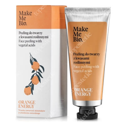 Make Me Bio Orange Energy Face Peeling With Vegetal Acids Peeling do twarzy z kwasami roślinnymi 40 ml