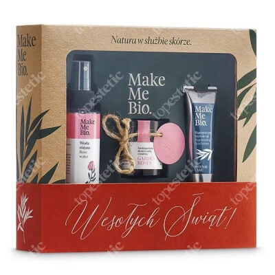 Make Me Bio Garden Roses 2019 ZESTAW Hydrolat z róży damasceńskiej 100 ml + Nawilżający krem dla skóry suchej i wrażliwej 60 ml + Regeneracyjny krem do rąk 30 ml