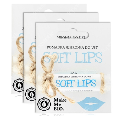 Make Me Bio Soft Lips Pomadka ochronna do ust 3 x 5 ml