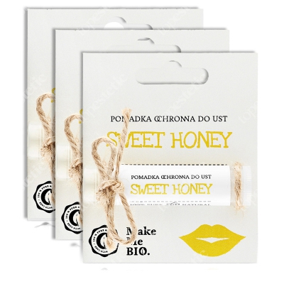 Make Me Bio Sweet Honey Pomadka ochronna do ust 3 x 5 ml