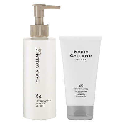 Maria Galland Clean and Soft Skin ZESTAW Tonik jedwabny 200 ml + Odświeżający żel do mycia 150 ml