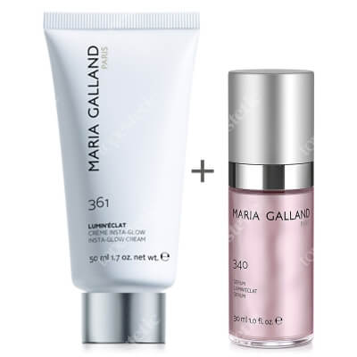 Maria Galland Coffret Lumin ’Eclat New ZESTAW Krem na dzień zwalczający pierwsze zmarszczki 50 ml + Rozświetlające serum młodości 30 ml