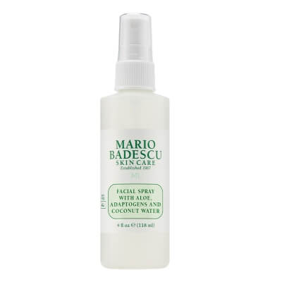 Mario Badescu Facial Spray With Aloe, Adaptogens and Coconut Water Nawilżająco - rozświetlająca mgiełka do twarzy z aloesem, adaptogenami i wodą kokosową 118 ml