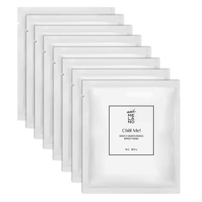 Med Melano Chill Me! Deeply Moisturizing Effect Mask x 8 ZESTAW Maska głęboko nawilżająca dla skóry zestresowanej 1 szt x 8