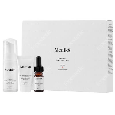 Medik8 Calmwise Discovery Kit ZESTAW Pianka chlorofilowa 40 ml + Serum łagodzące podrażnienia 5 ml + Krem neutralizujący z efektem maskującym 15 ml