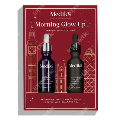 Medik8 Morning Glow Up ZESTAW Serum z witaminą C i antyoksydantami 30 ml + Wzmocnione serum z kwasem hialuronowym 30 ml