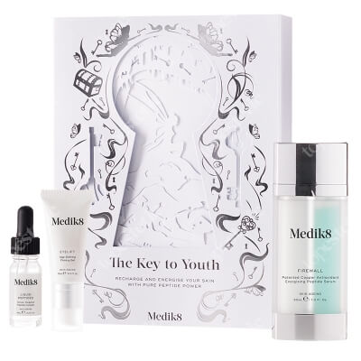 Medik8 The Key To Youth ZESTAW Serum dla skór dojrzałych 30 ml + Serum Peptydowe 10 ml + Liftingujący krem pod oczy 15 ml