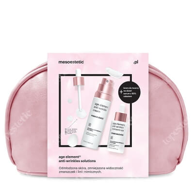 Mesoestetic Age Element Anti - Wrinkle Set ZESTAW Krem restrukturyzacyjny 50 ml + Serum intensywnie nawilżające i wypełniające 30 ml + + Kosmetyczka 1 szt