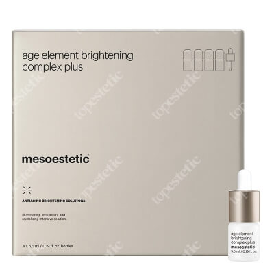 Mesoestetic Age Element Brightening Complex Plus Kuracja o działaniu odnawiającym i rozjaśniającym 4 x 5,5 ml