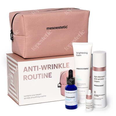 Mesoestetic Anti Wrinkle Pack ZESTAW Krem 50 ml + Serum 30 ml + Pianka myjąca 100 ml + Serum 5 ml