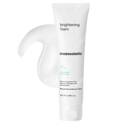 Mesoestetic Brightening Foam Kremowa pianka myjąca z kwasami AHA do skóry normalnej i mieszanej 100 ml