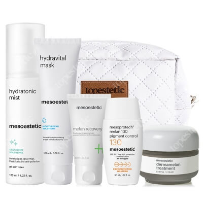 Mesoestetic Dermamelan Set ZESTAW Tonik 125 ml + Maska odżywczo nawilżająca 100 ml + Krem na przebarwienia 30 g + Krem natłuszczający 50 ml + Fluid SPF50+ 50 ml