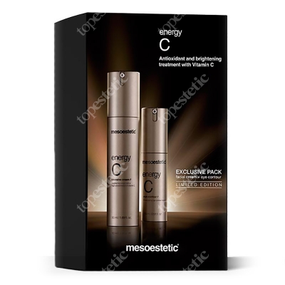 Mesoestetic Energy C Kit ZESTAW Intensywnie rozświetlający krem pod oczy 15 ml + Krem rozświetlający do twarzy 50 ml