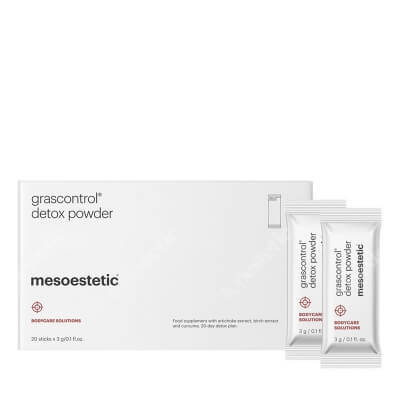 Mesoestetic Grascontrol Detox Powder Suplement diety o działaniu detoksykującym, diuretycznym i oczyszczającym 20 x 3 g