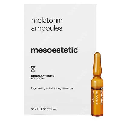 Mesoestetic Melatonin Ampoules Działanie anti-aging i regeneracja 10x2 ml