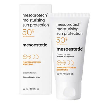 Mesoestetic Mesoprotech Moisturising Sun Protection SPF 50+ Bardzo wysoka ochrona przeciwsłoneczna UVA i UVB 50 ml