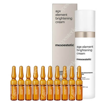 Mesoestetic Pielęgnacja Rozjaśniająco - Ujędrniająca ZESTAW Krem odnawiająco - rozjaśniający 50 ml + Ujędrnienie i ochrona przed pojawieniem się pierwszych zmarszczek 10x2 ml