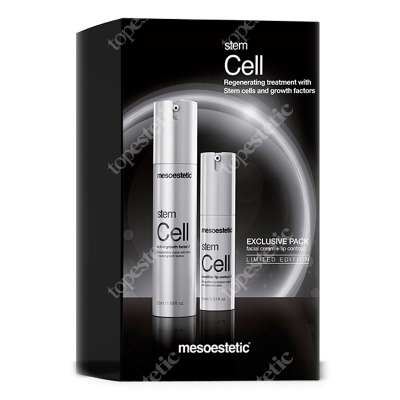 Mesoestetic Stem Cell Kit ZESTAW Krem pod oczy/na okolice ust 15 ml + Krem rewitalizująco-odżywczy na dzień 50 ml