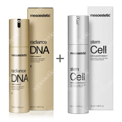 Mesoestetic Stem Cell + Radiance DNA Night ZESTAW Krem rewitalizująco-odżywczy na dzień 50 ml + Krem remodelujący na noc 50 ml