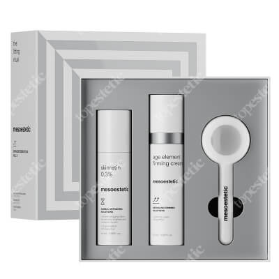 Mesoestetic The Lifting Ritual ZESTAW Krem ujędrniający do twarzy 50 ml + Wielozadaniowy krem na noc 50 ml + Masażer do twarzy 1 szt