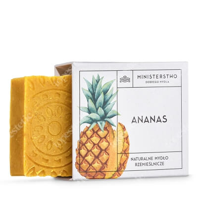 Ministerstwo Dobrego Mydła Ananas Naturalne, pełne enzymów owocowych mydło ze sproszkowanym ananasem 100 g