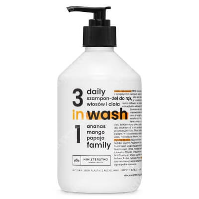 Ministerstwo Dobrego Mydła Daily Shampoo 3w1 Rodzinny szampon-żel do włosów, rąk i ciała 500 ml