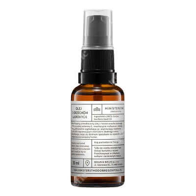 Ministerstwo Dobrego Mydła Olej z Orzechów Laskowych Lekki, odżywczy nierafinowany olej 30 ml