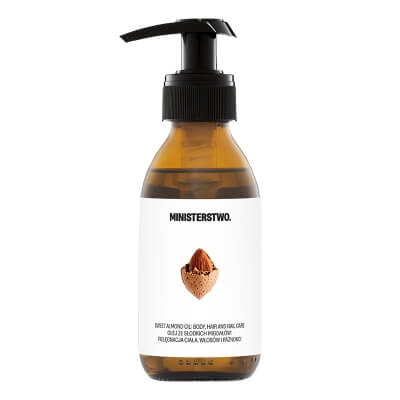 Ministerstwo Dobrego Mydła Olej ze Słodkich Migdałów Zimnotłoczony, nierafinowany, delikatny olej 140 ml